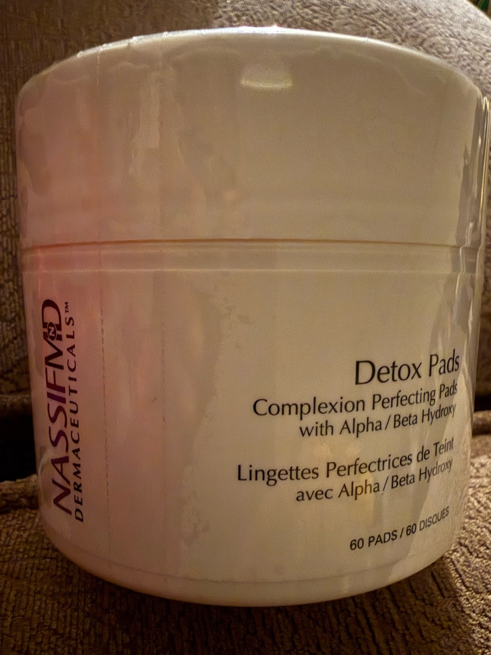 🌞 4/$20 NassifMD Detox Pads Complexion Perfecting w/ Alpha Beta Hydroxy, 60 Pads